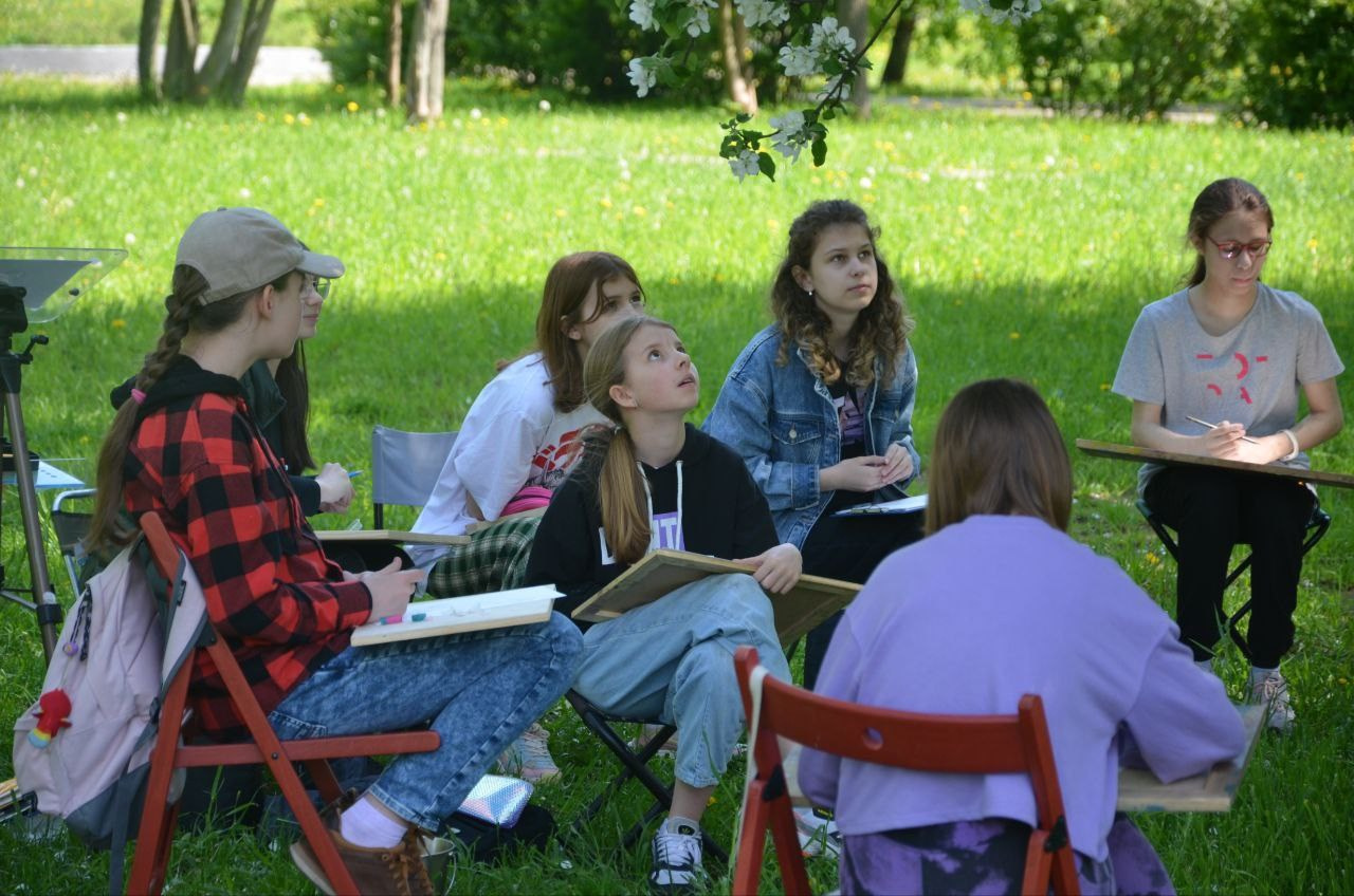 Занятия для художников на улице. Изостудия «Мы рисуем!» ♥ Южное Бутово, Москва