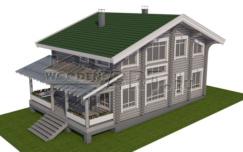 «Романовка» 223 кв. м. Проекты деревянных домов