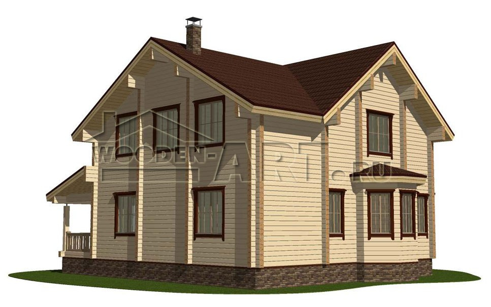 «Рыбушкино» 249 кв. м. Проекты деревянных домов