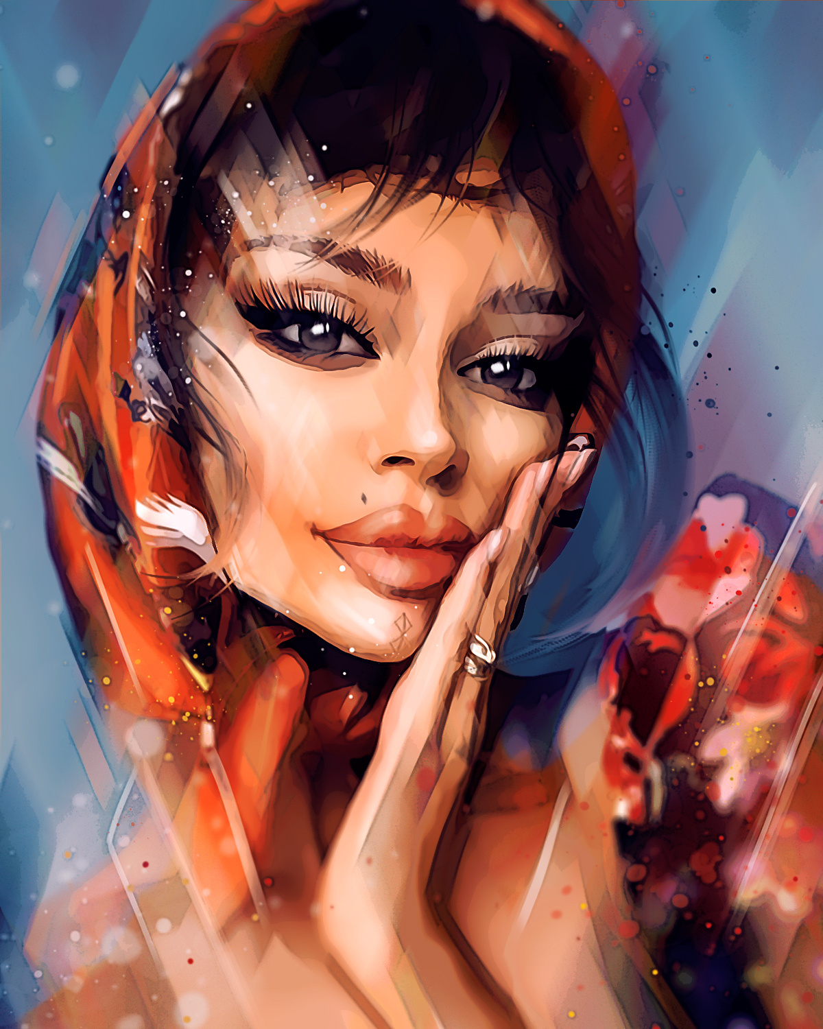 Портреты в стиле digital, иллюстрации. Digital Artist, Illustrator, Web Designer