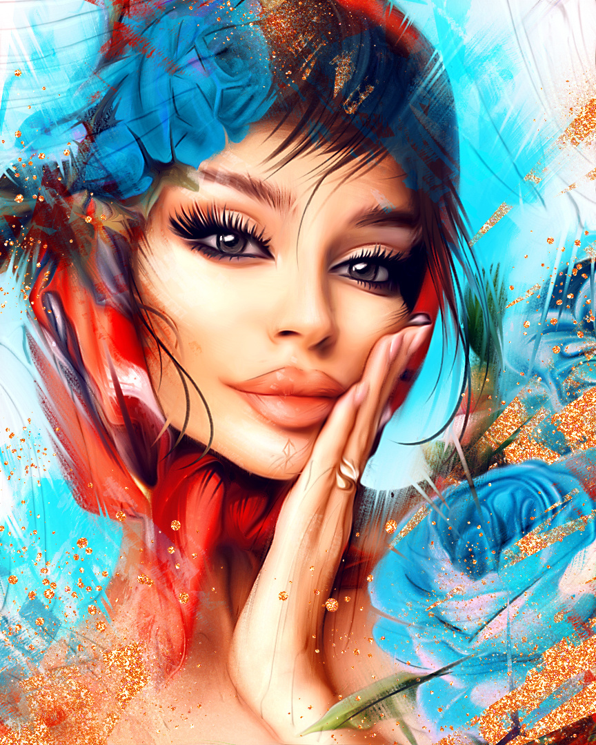 Портреты в стиле digital, иллюстрации. Digital Artist, Illustrator, Web Designer