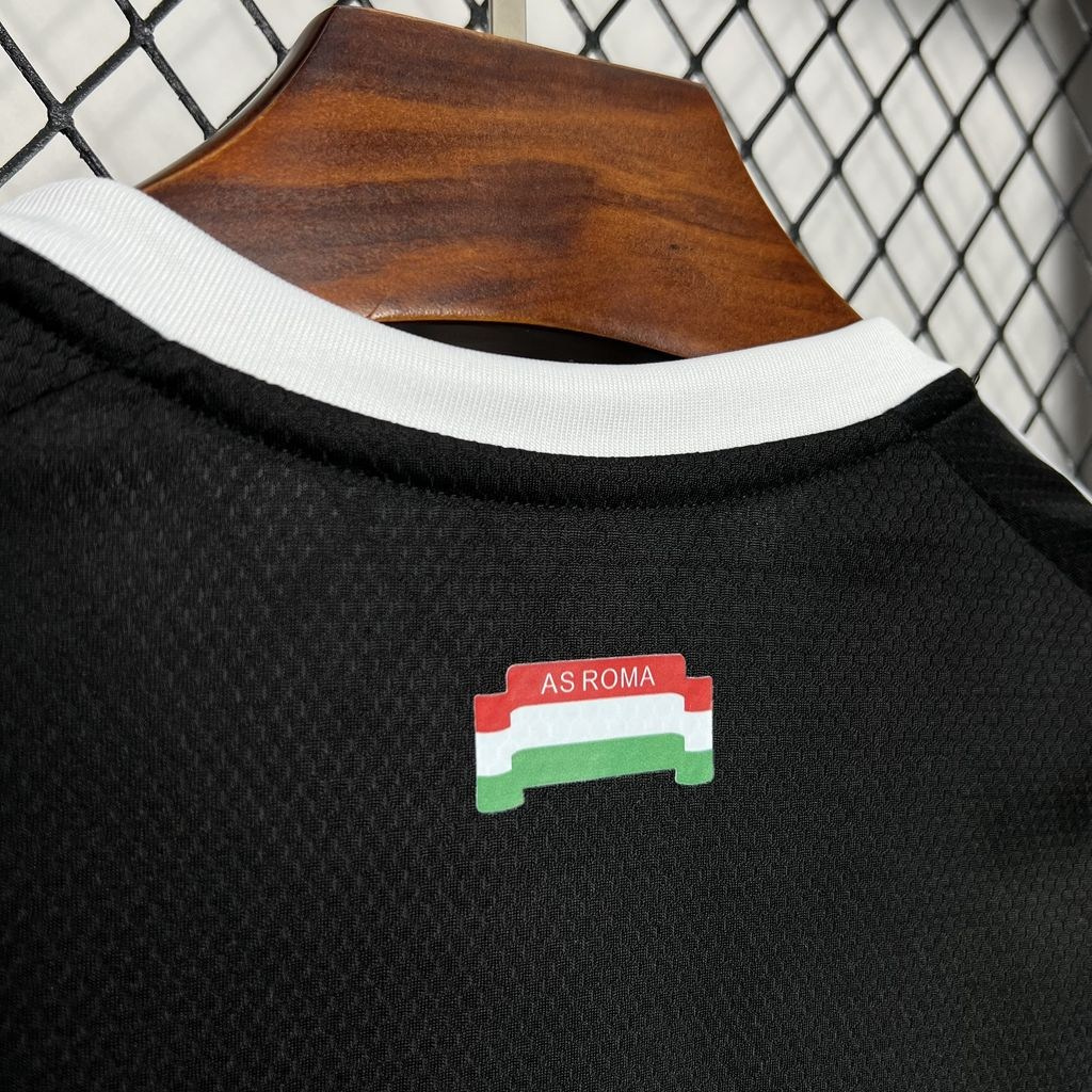 Чёрная футболка Roma 2024-2025 купить. Футбольный магазин — ssw_magazin