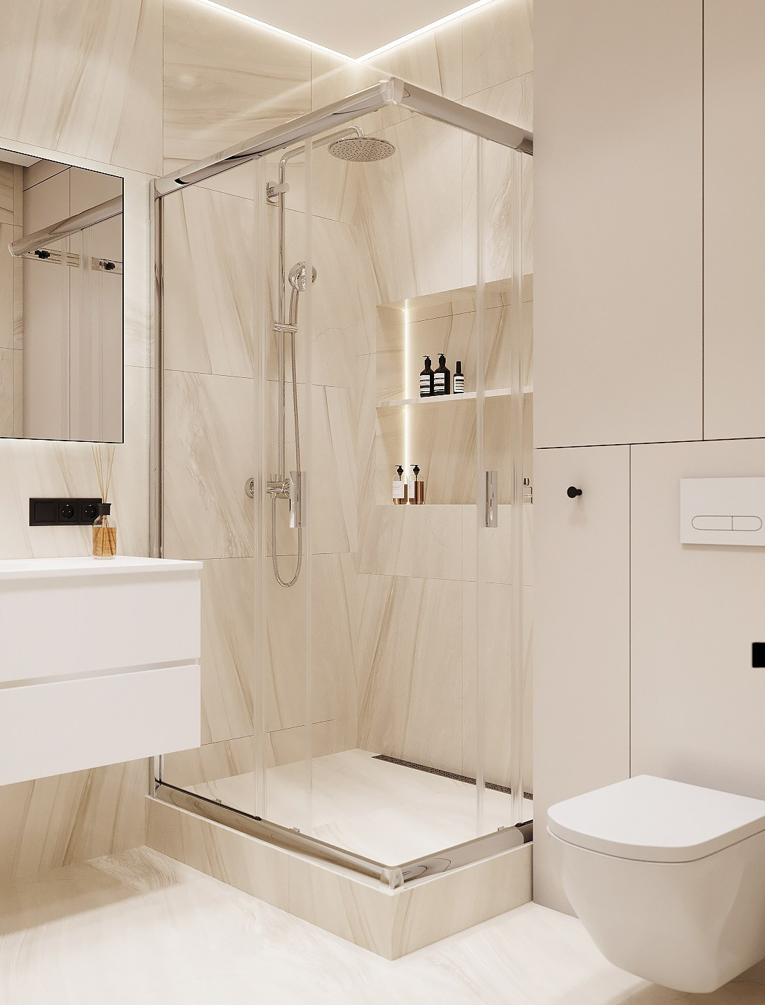 Дизайн-проект однокомнатной квартиры в ЖК Галактика. Дизайнер интерьера квартир и частных домов