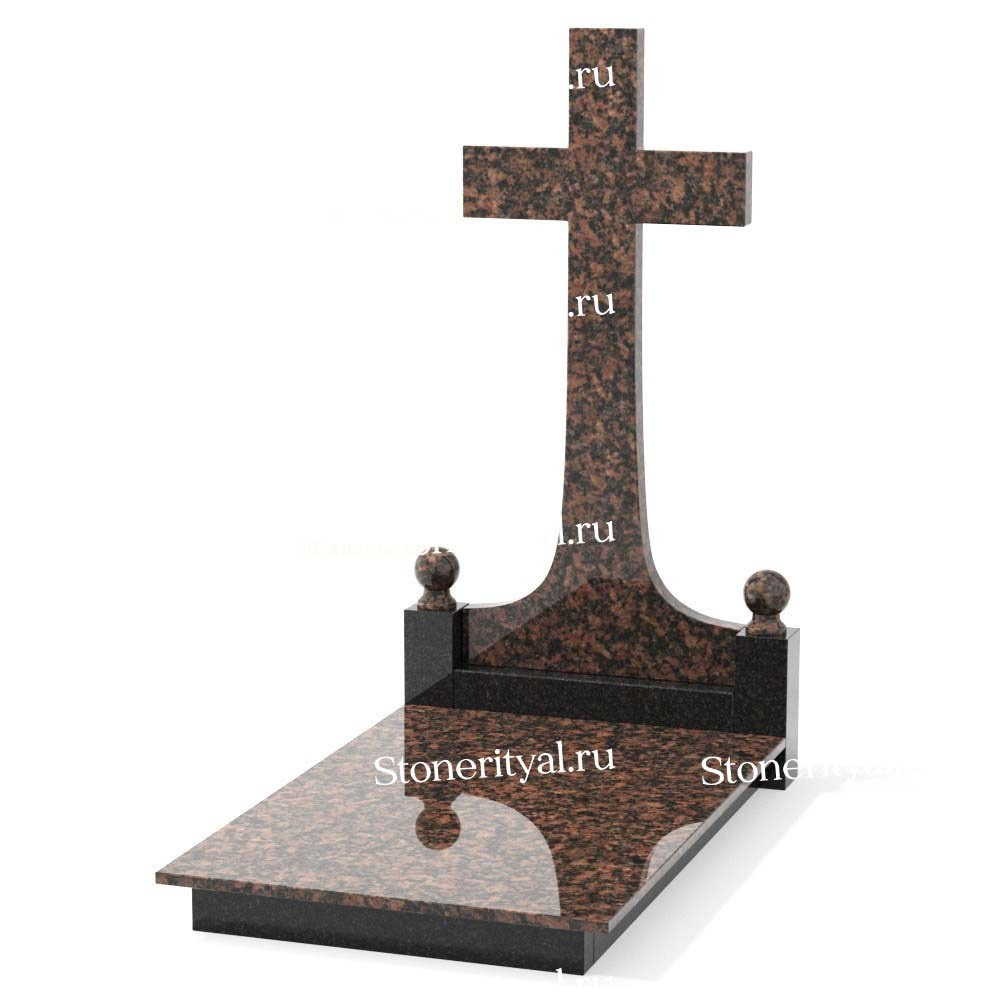 Комбинированные памятники на одного. Изготовление и установка памятников в Москве и МО