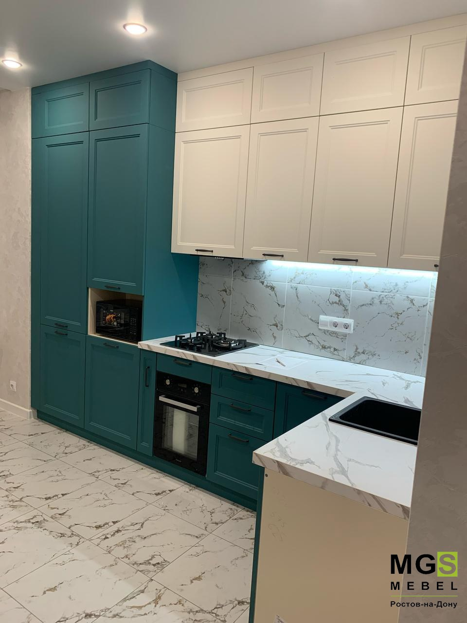 Кухонные гарнитуры MGS мебель по индивидуальным размерам, которые можно заказать в Ростове-на-Дону в фирменном магазине MGS мебель