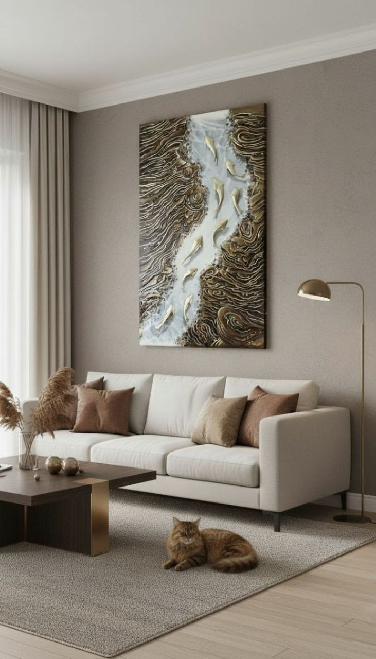 Горный ручей. Художник