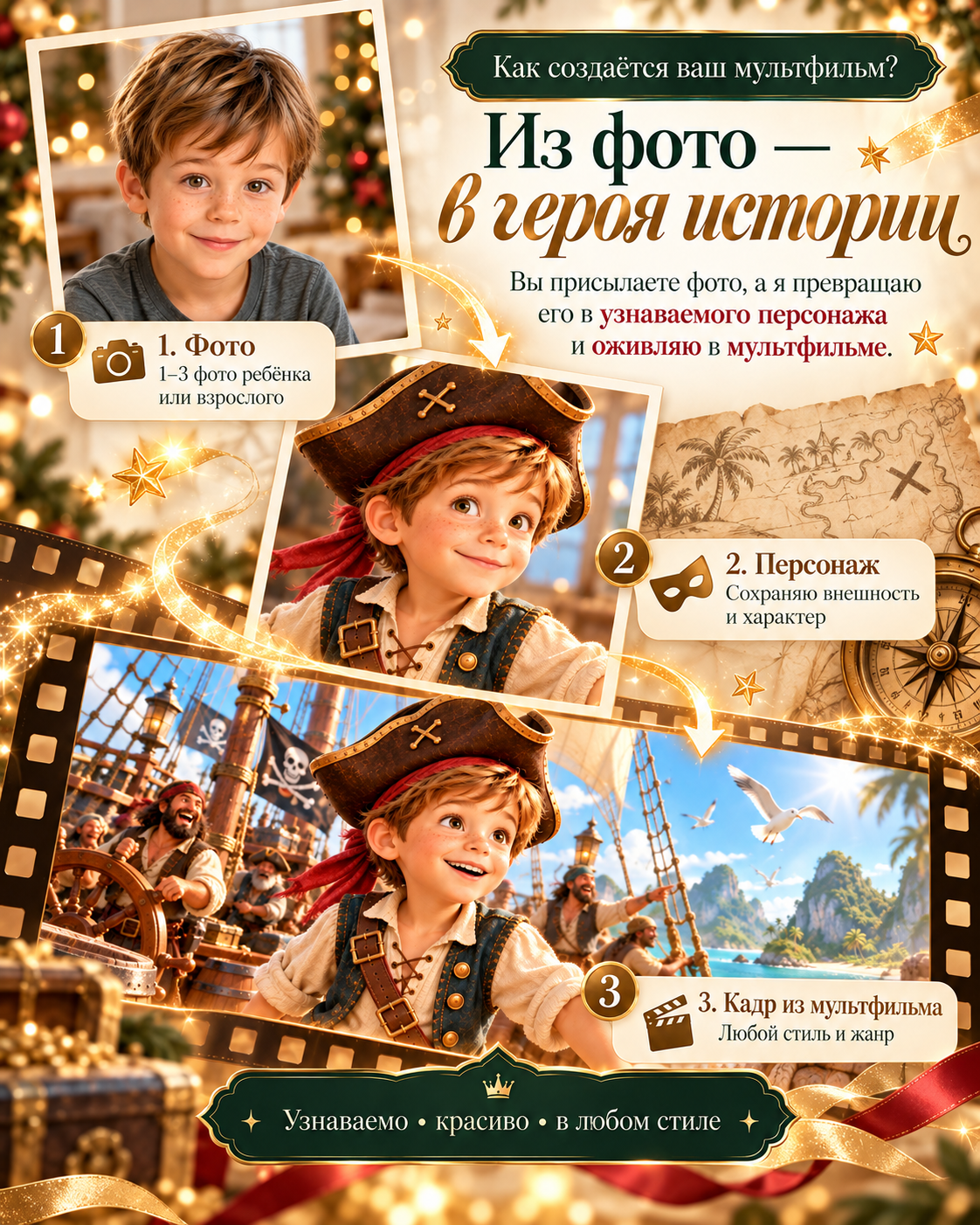 Персональные мультфильмы по фото на заказ в Москве | Свадьба, дети, гендер-пати