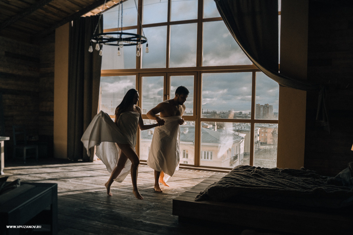 Лавстори в камерной фотостудии, только Вы и ваша любовь