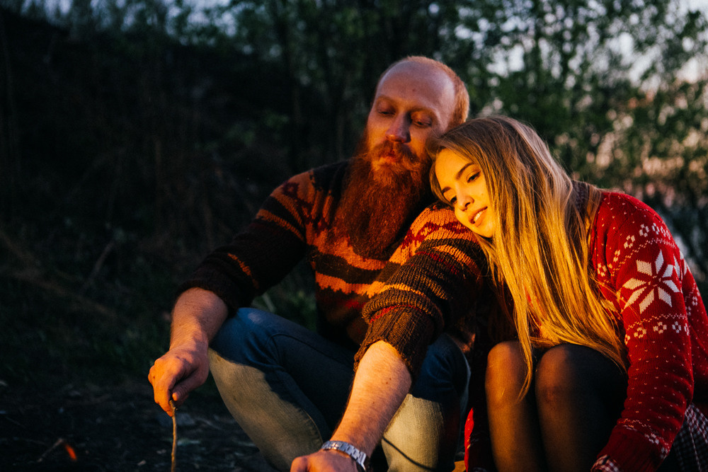 Лавстори перед свадьбой на краю Финского залива