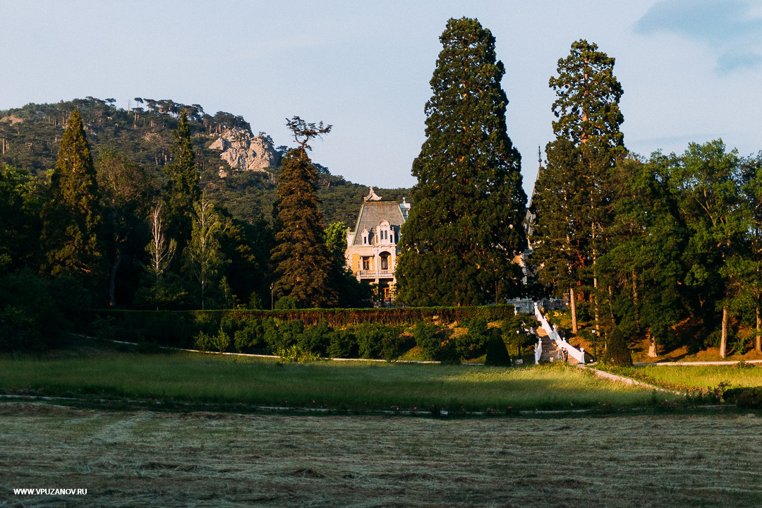 Лавстори фотосъемка в Крыму около дворца и лавандового поля