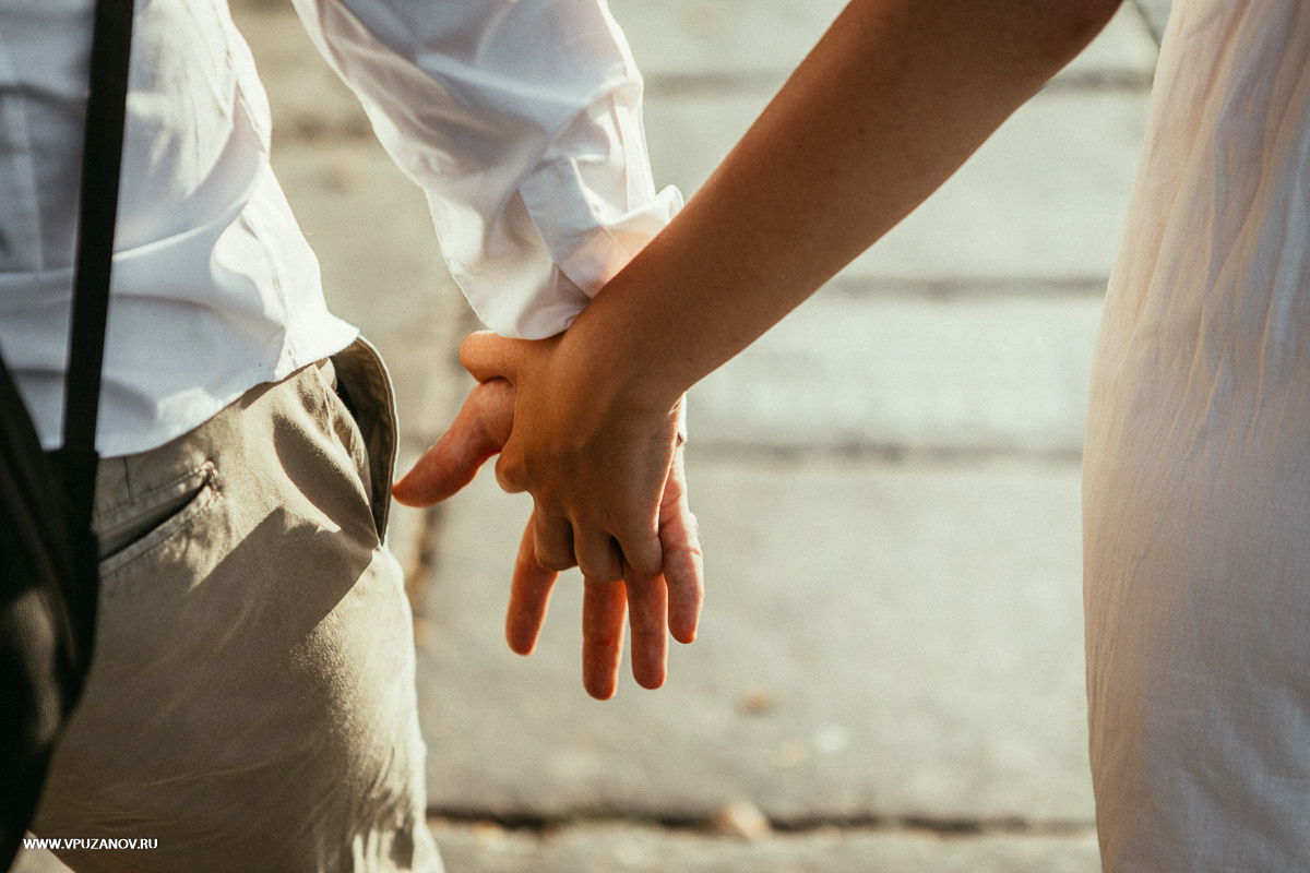 Фотосъемка Лавстори в центре Санкт-Петербурга и на балконе фотостудии