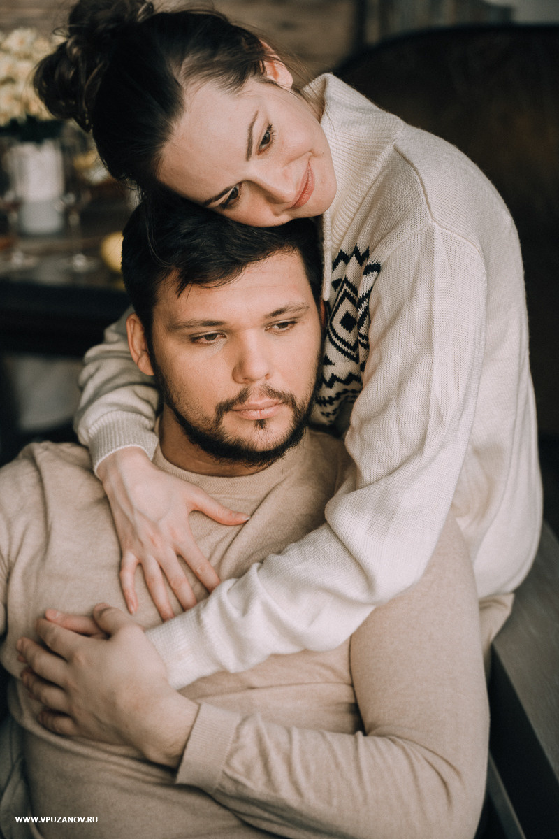Лавстори в камерной фотостудии, только Вы и ваша любовь
