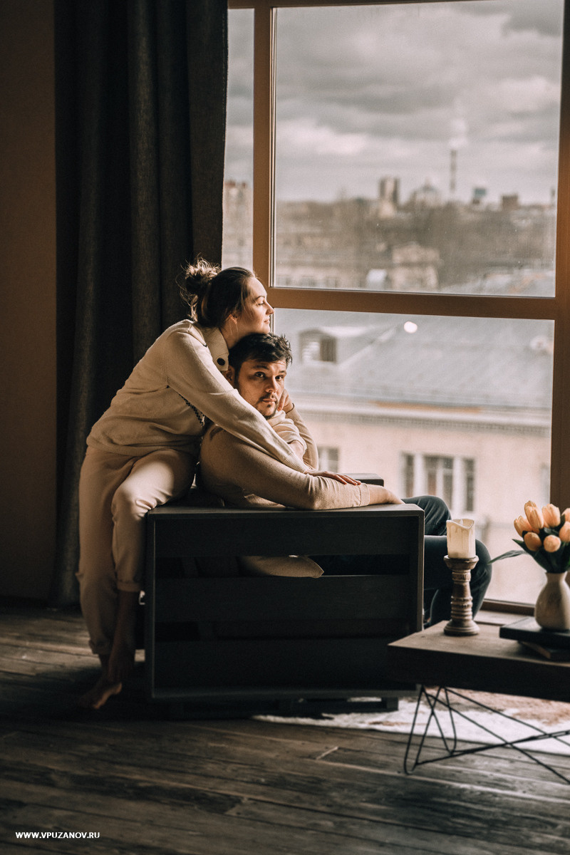 Лавстори в камерной фотостудии, только Вы и ваша любовь