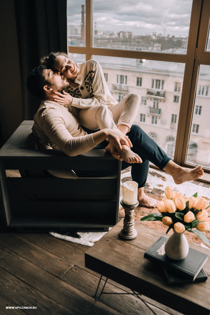 Лавстори в камерной фотостудии, только Вы и ваша любовь