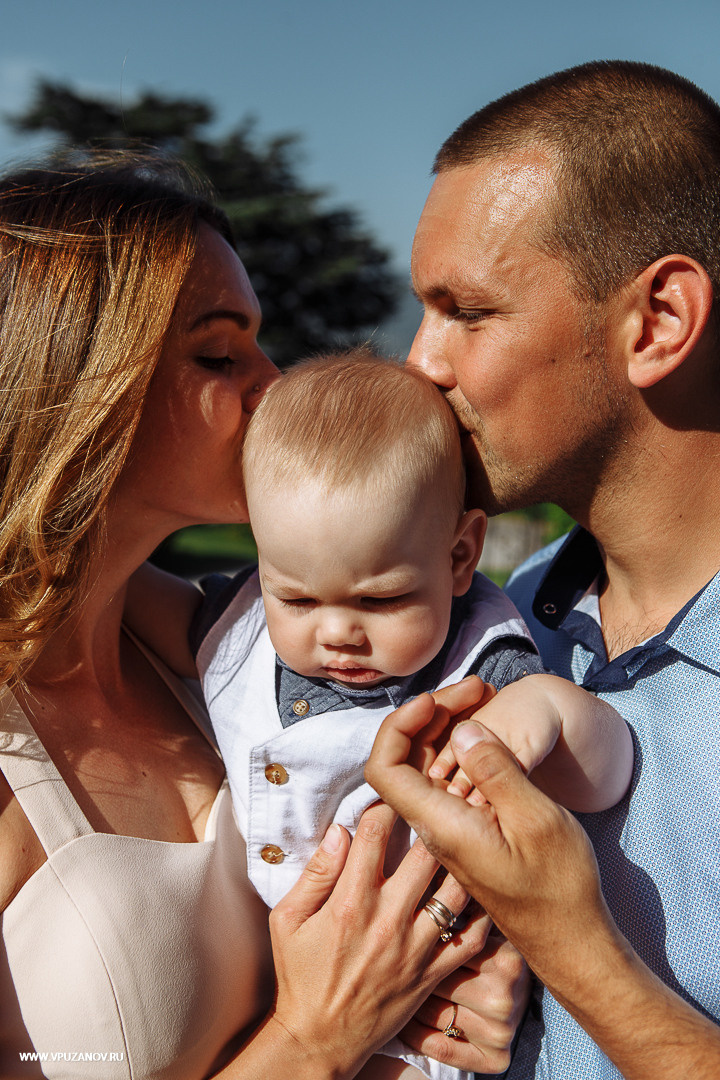 Чудесная семейная лавстори с малышом и его прекрасными родителями