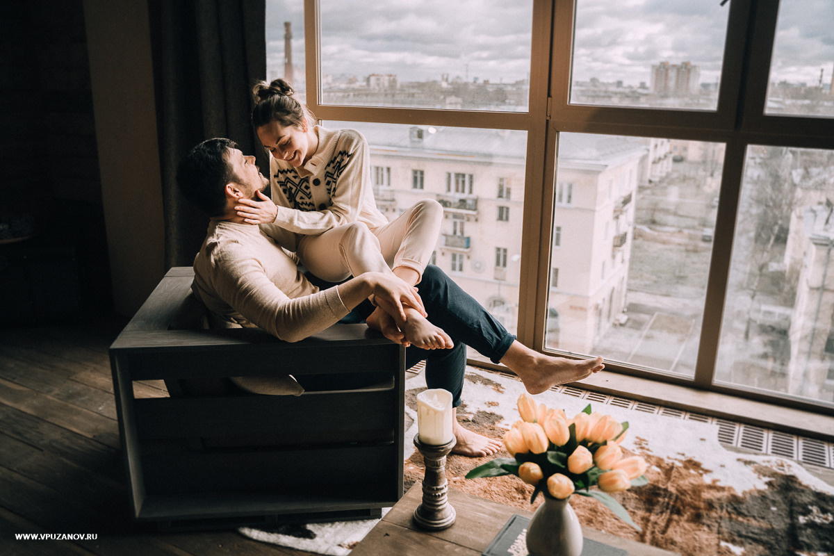 Лавстори в камерной фотостудии, только Вы и ваша любовь