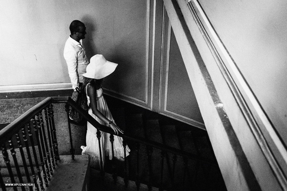 Фотосъемка Лавстори в центре Санкт-Петербурга и на балконе фотостудии