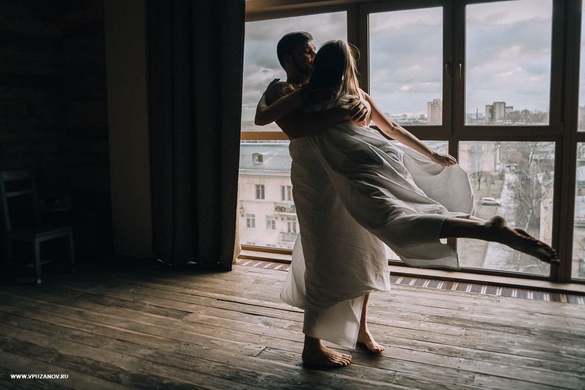 Лавстори в камерной фотостудии, только Вы и ваша любовь