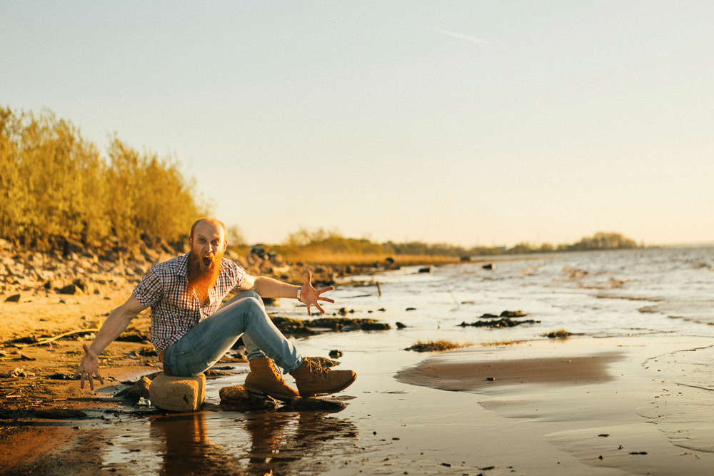 Лавстори перед свадьбой на краю Финского залива