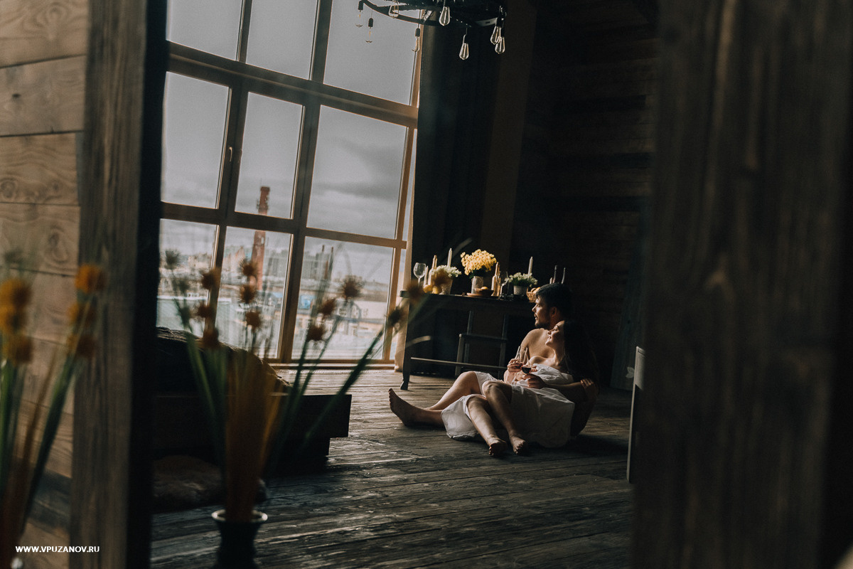 Лавстори в камерной фотостудии, только Вы и ваша любовь