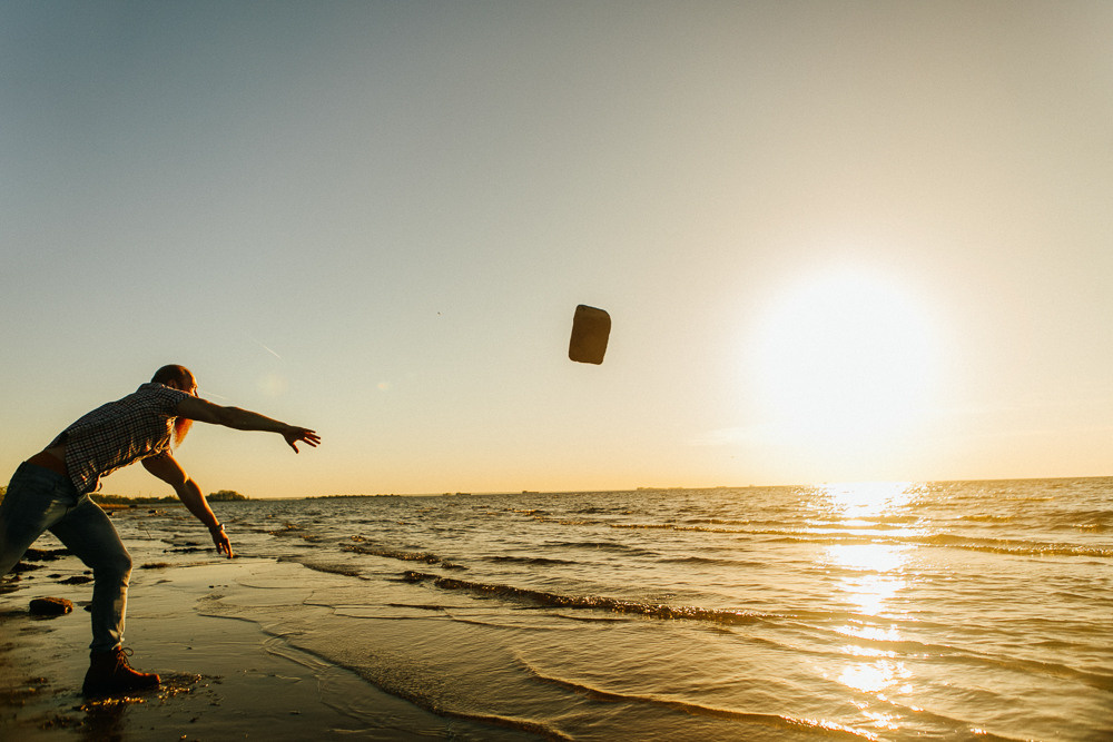 Лавстори перед свадьбой на краю Финского залива