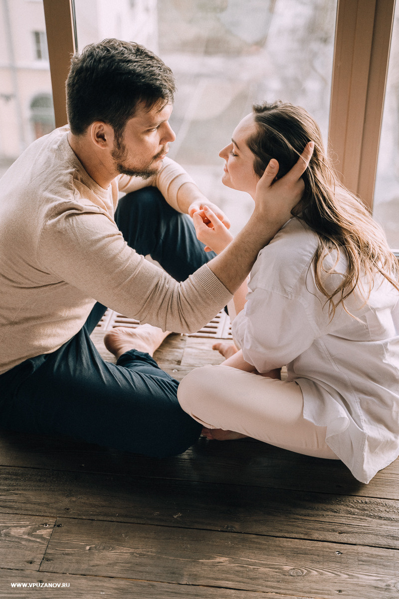 Лавстори в камерной фотостудии, только Вы и ваша любовь