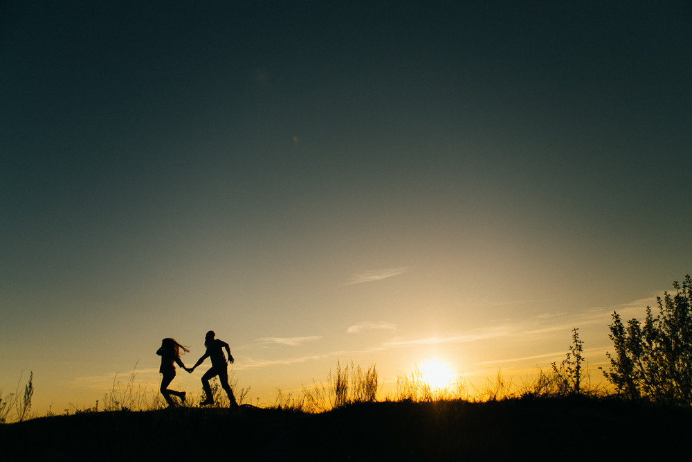 Лавстори перед свадьбой на краю Финского залива