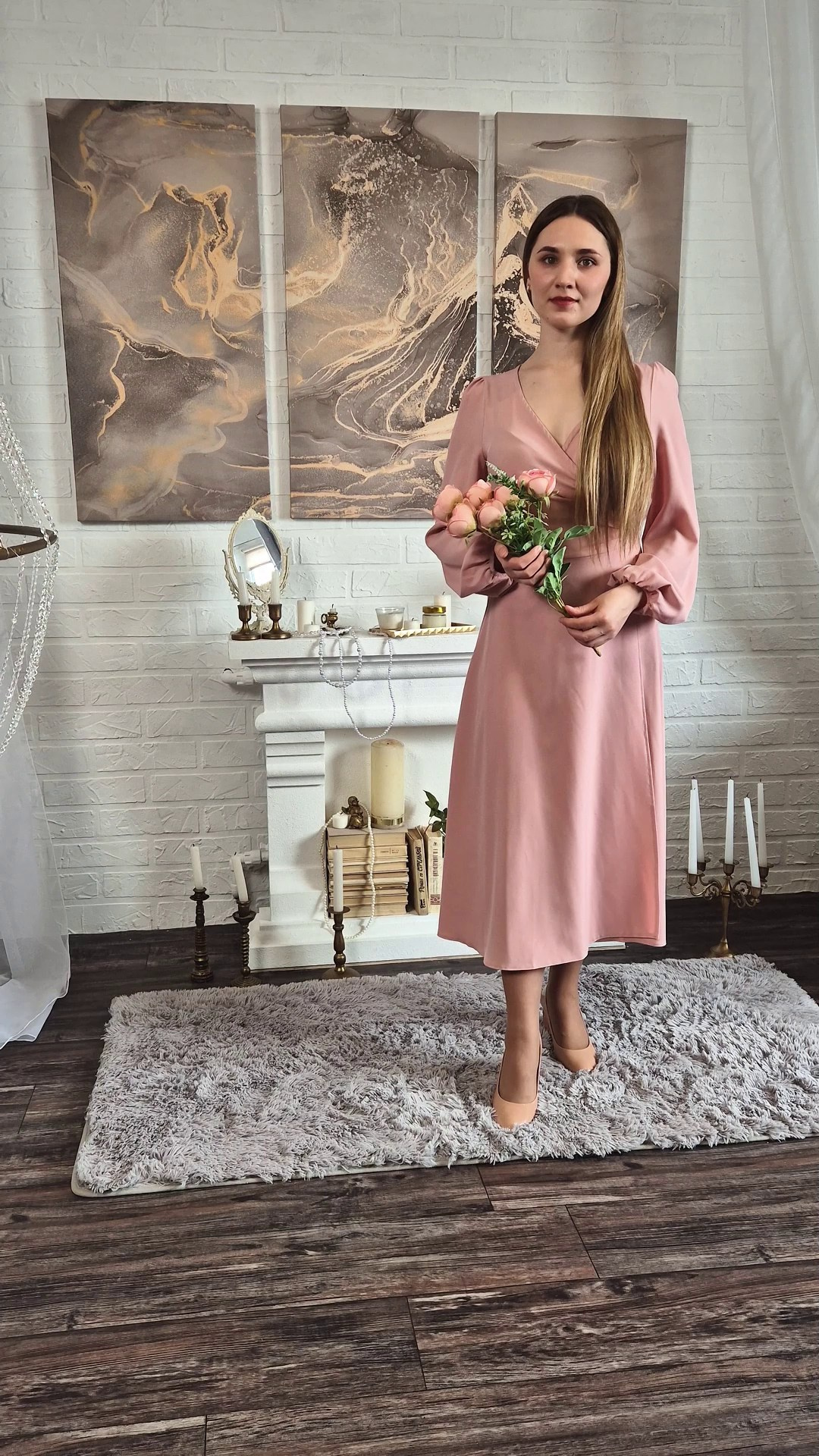 Миди платья. Интерьерная фотостудия Background в Омске