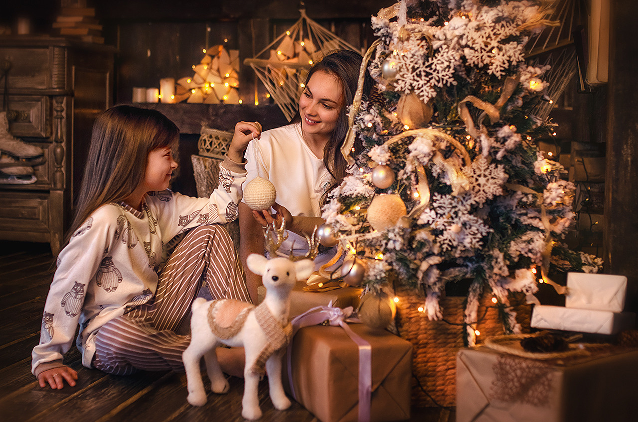 Яна и Вика НГ. Наталья Градова. Семейный и детский фотограф в Нижнем Новгороде