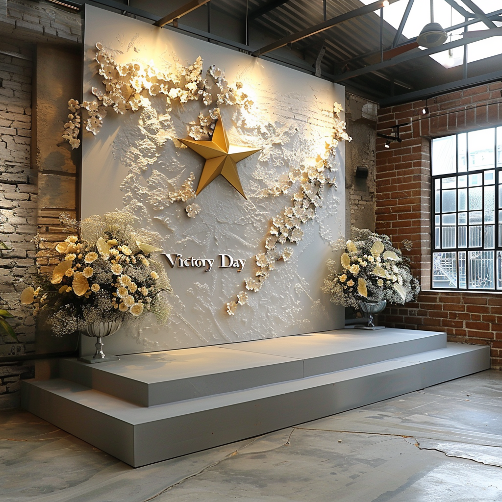 Разработка эскизов декора для тендера для праздника 9 мая. Главная