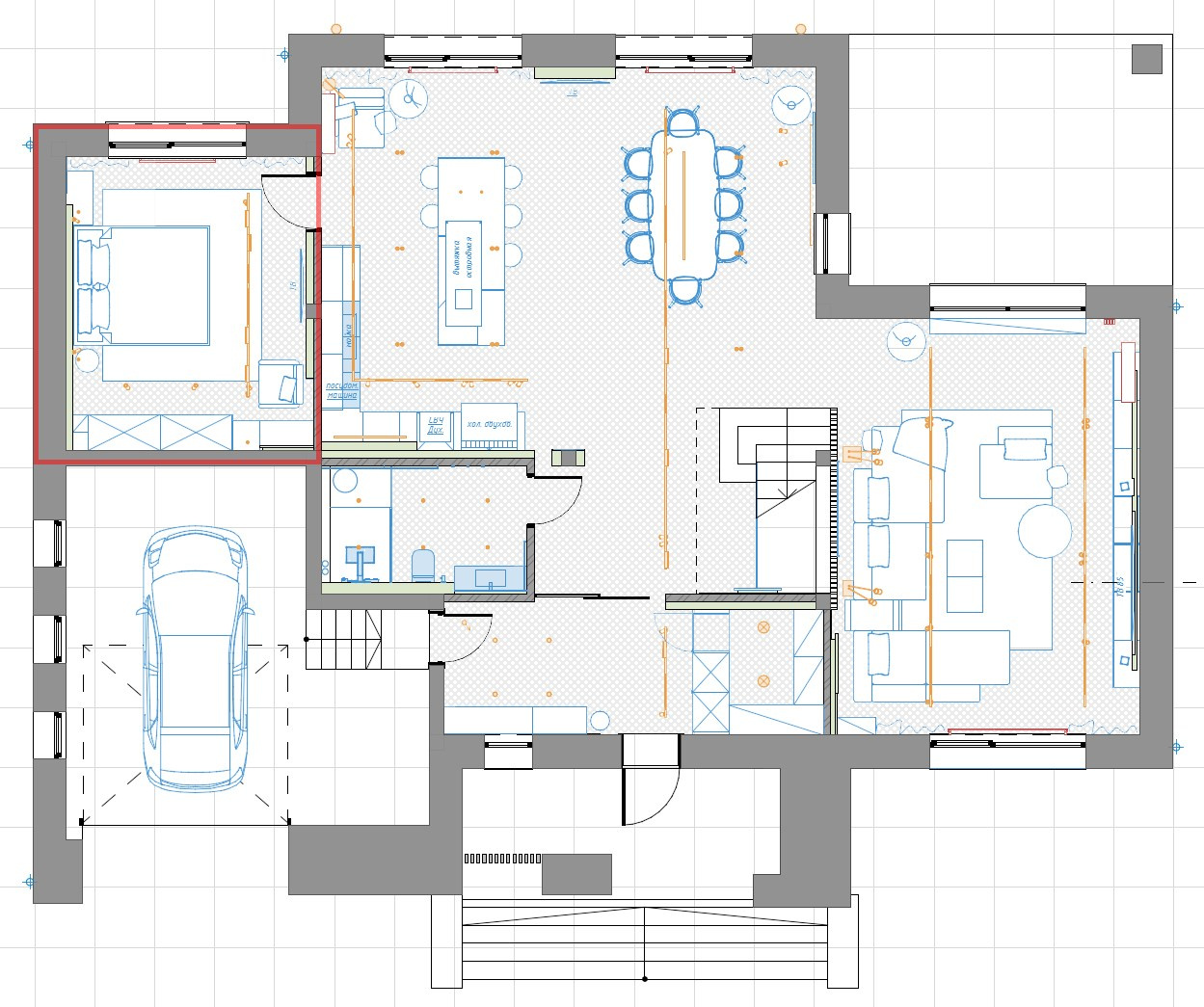 Спальня гостевая (1этаж). 3D-дизайнер Кристина Пуляевская