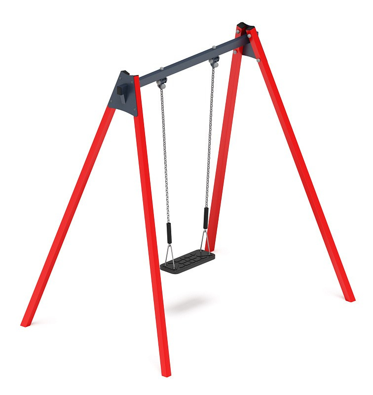 Качели М1 (красный) - ИО 11.М.03.03-01 Габариты (ШхДхВ): 1995х1450х2070 Зона безопасности, мм: 2000х7000 Возрастные ограничения от 3 лет, весом не более 70 кг