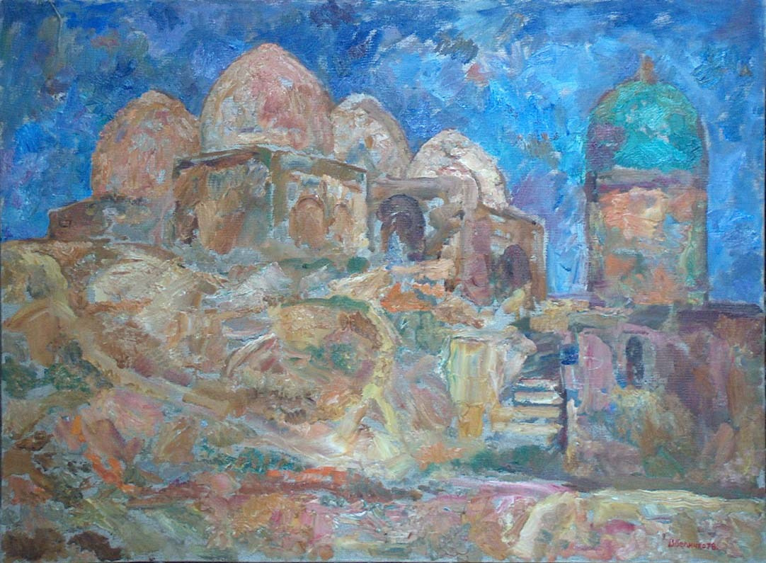 «Мавзолей Шах-и-Зинда» 1978 год Нижнетагильский музей избр. иск. Художник Величко Вадим Семёнович