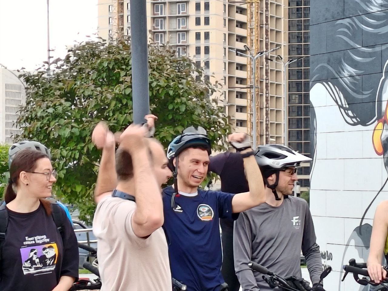 Вечерка по башням совместно с НВС (27 км). Новосибирское велосообщество #Навигаторовнаедет