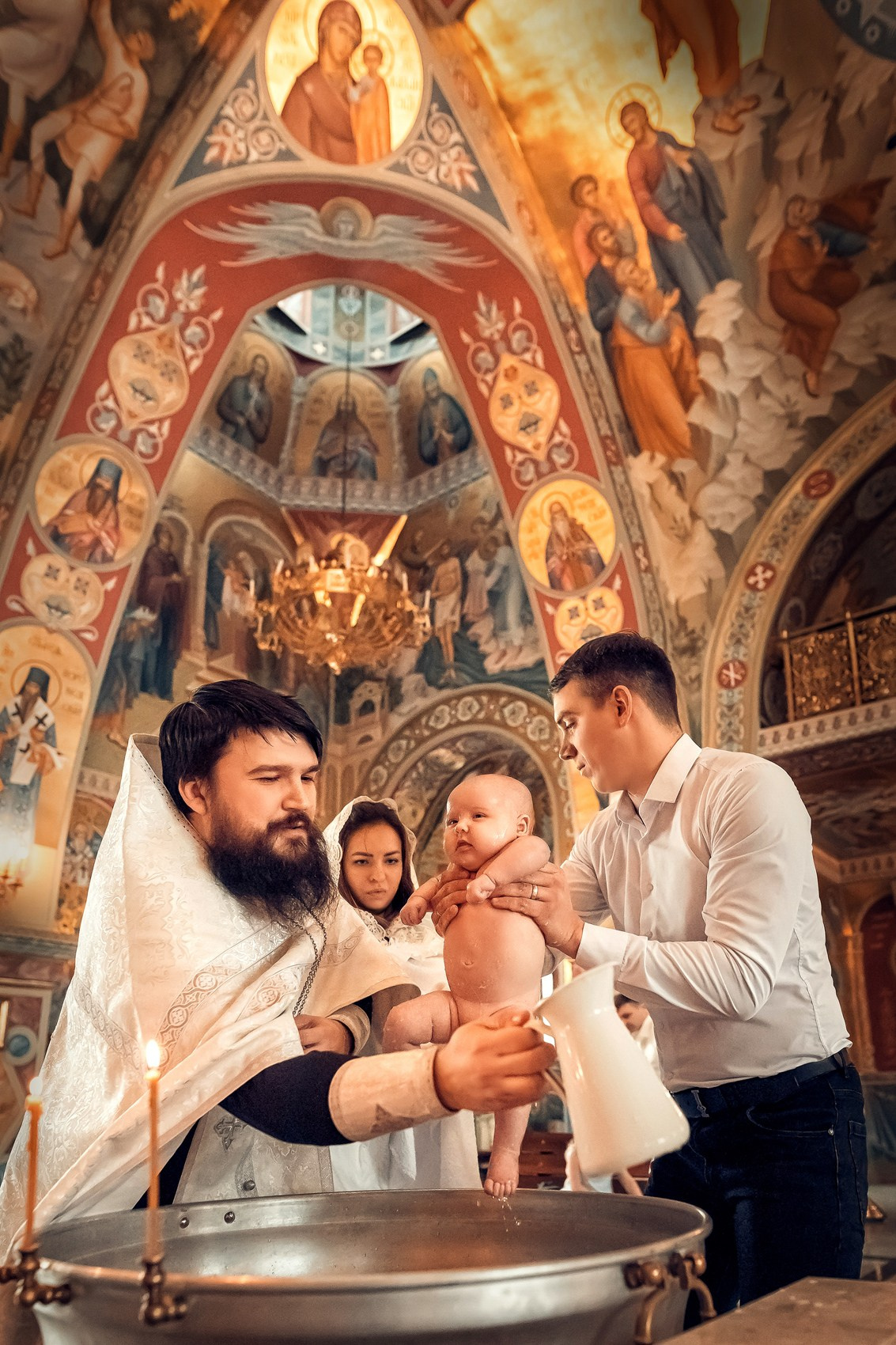 Таинство Крещения (репортажная съемка). Moscow_CPC