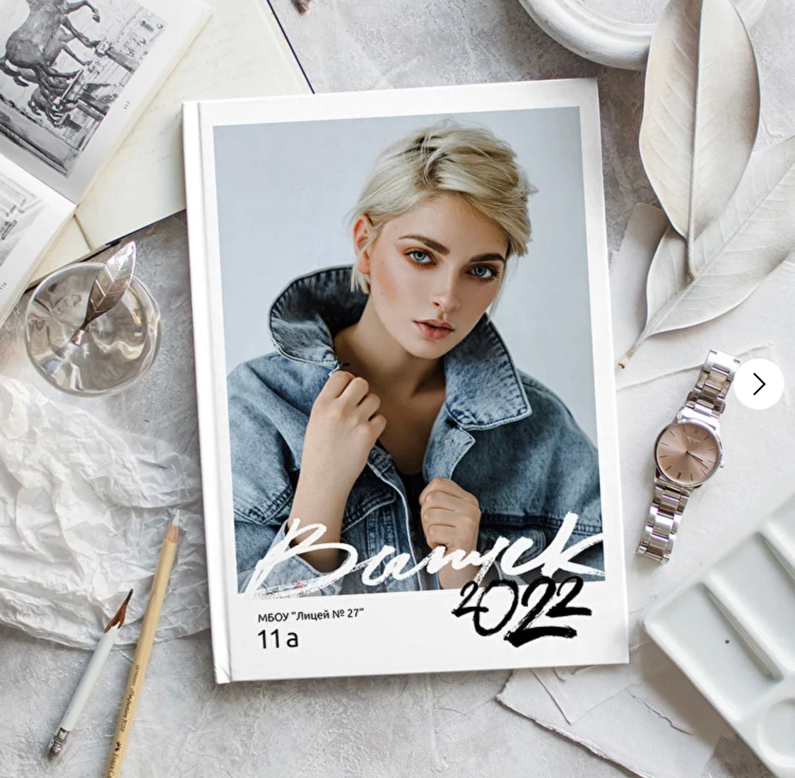 Варианты дизайнов школьных альбомов