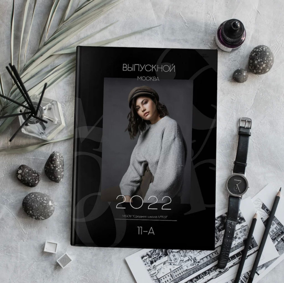 Варианты дизайнов школьных альбомов