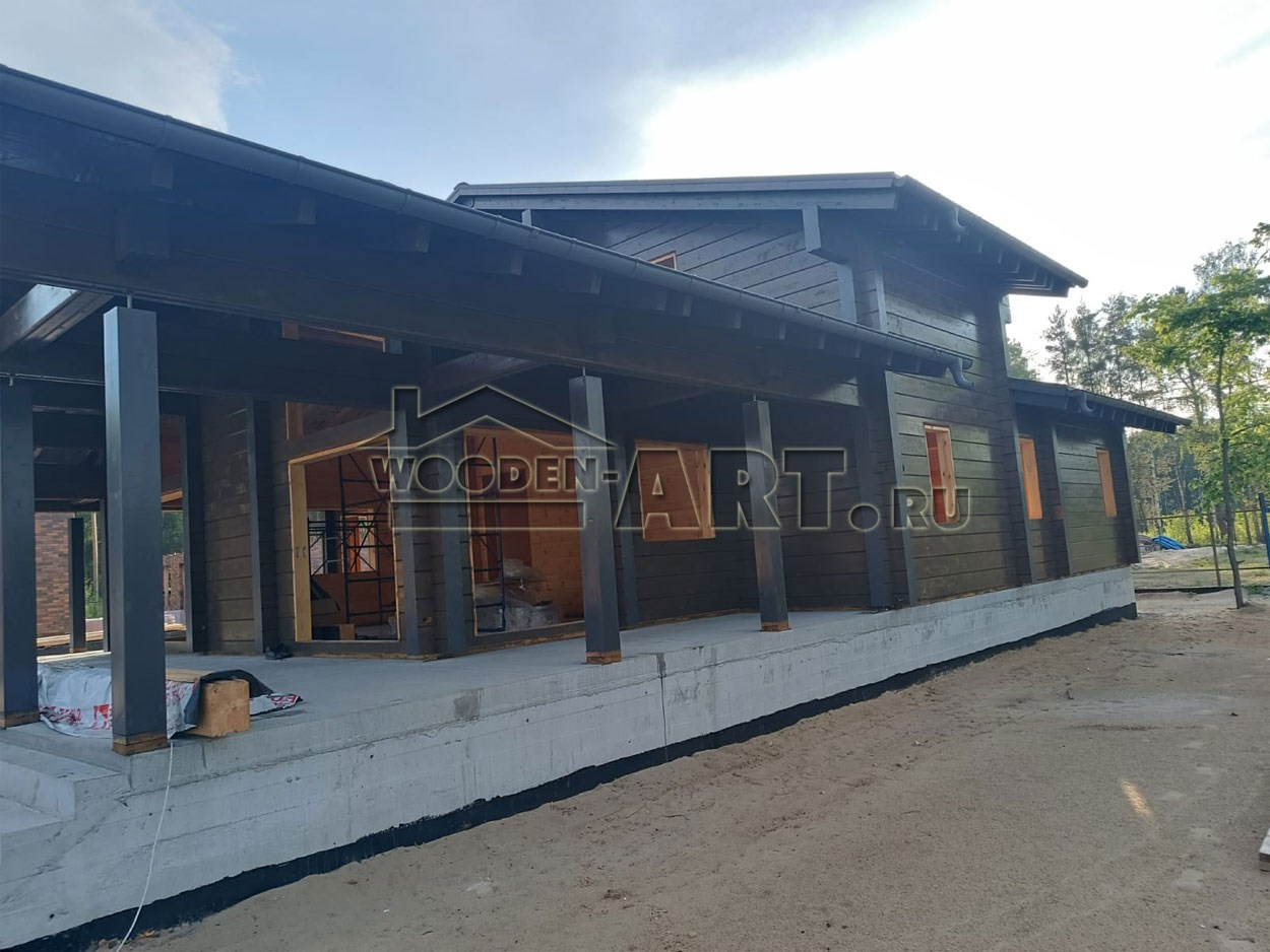 «Восход» 296 кв. м. Проекты деревянных домов. Архитектор Ольга Мальцева