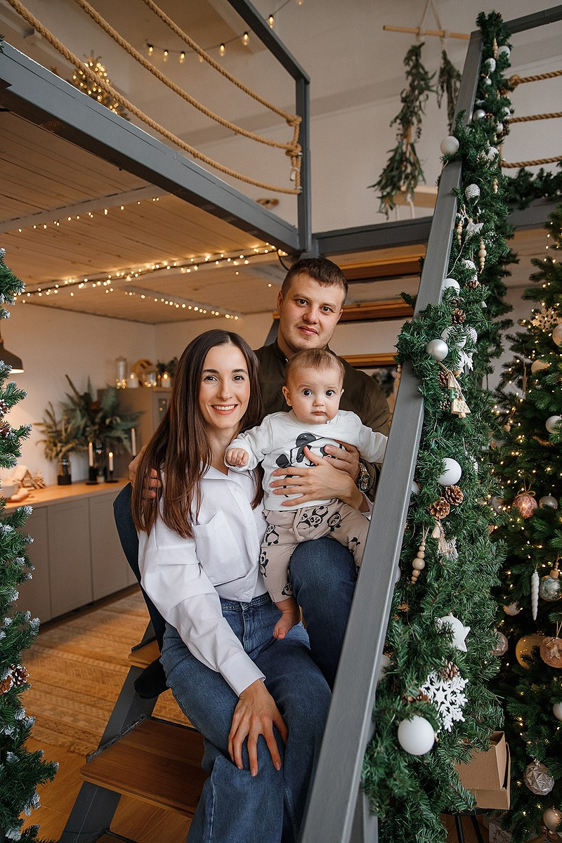 Зимняя фотосессия в студии. Фотограф Олеся Жомер