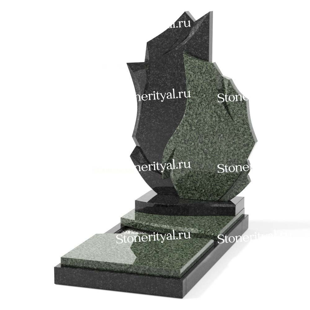 Комбинированные памятники на одного. Изготовление и установка памятников в Москве и МО