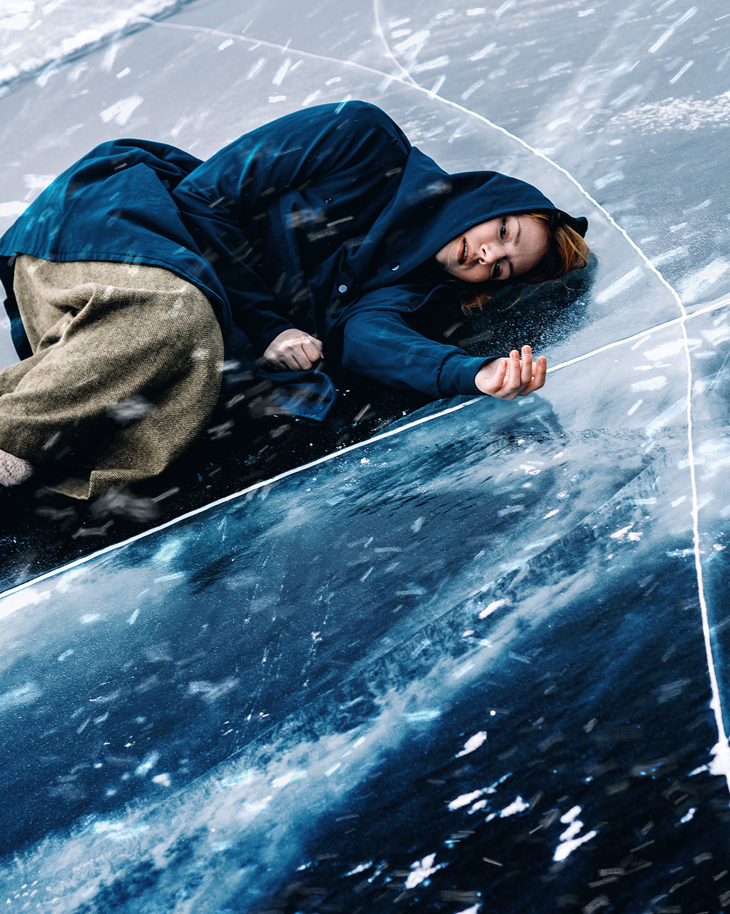 Саша. Лёд. Анастасия Турсунова арт-фотограф в Москве