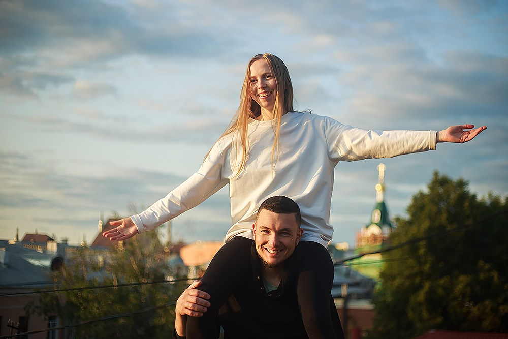 Лав стори на крыше. Детский и семейный фотограф, фотограф мероприятий Нижний Новгород