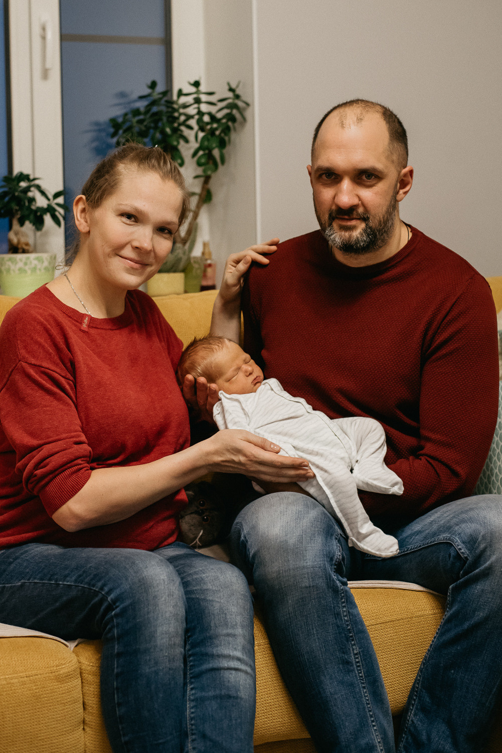 Выписка из роддома и встреча дома. Семейный фотограф в г.Москве Катя Норм