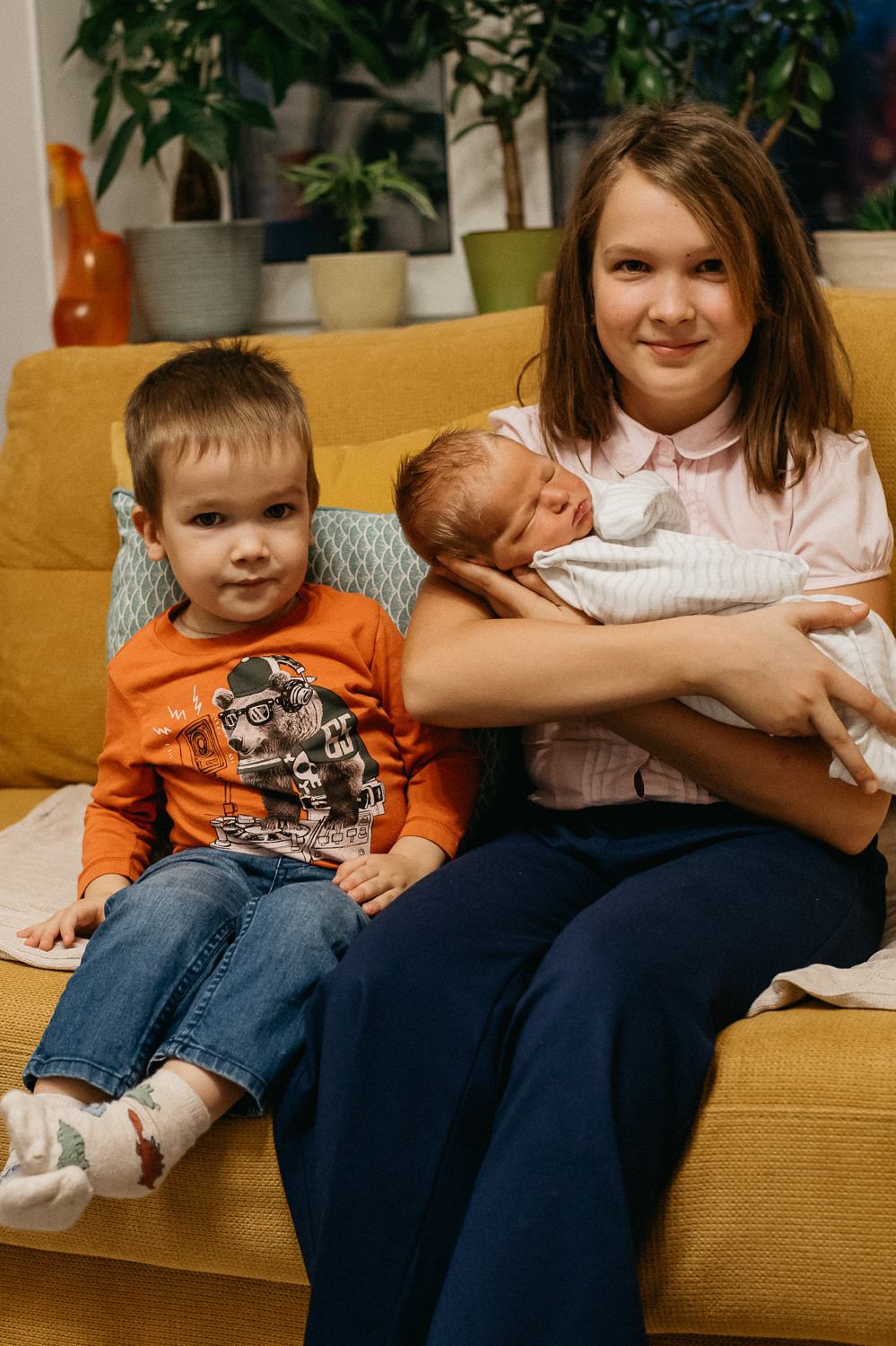 Выписка из роддома и встреча дома. Семейный фотограф в г.Москве Катя Норм