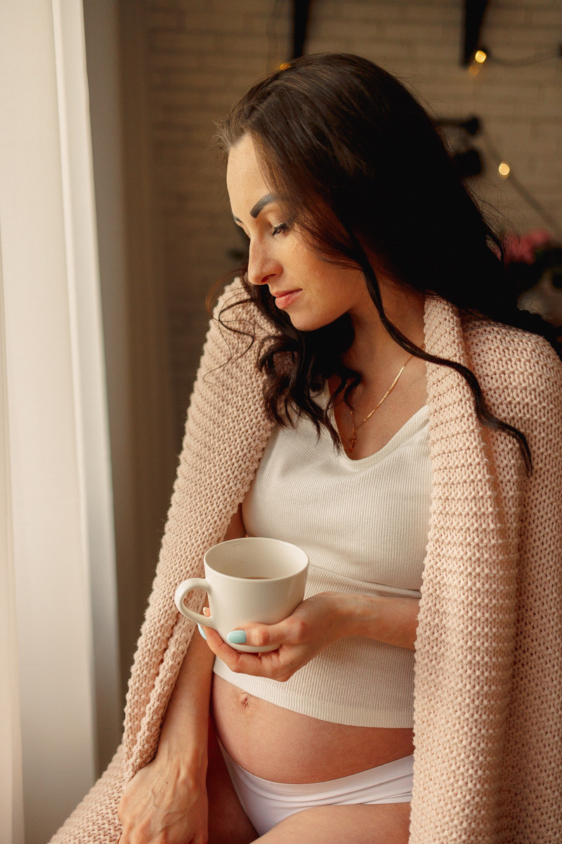 Съемка беременности в студии