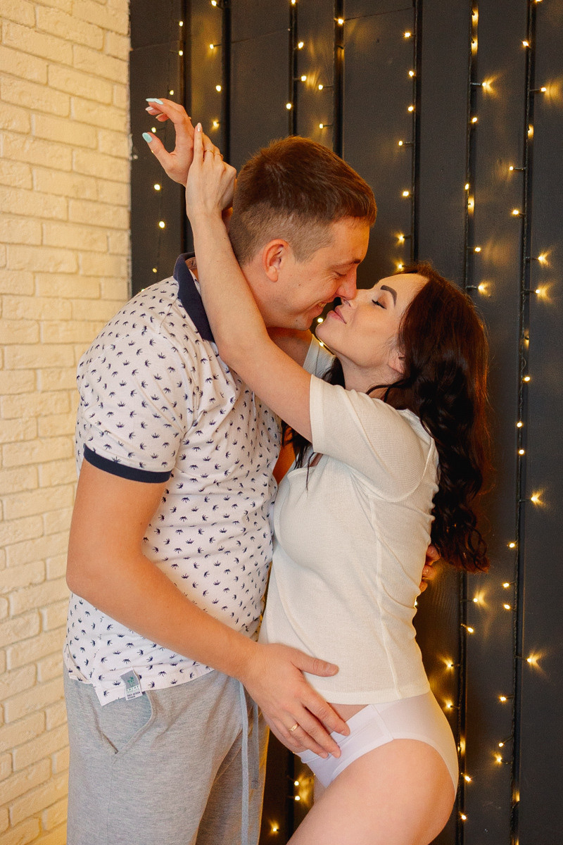 Съемка беременности в студии