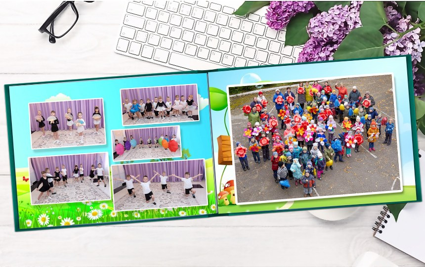 Фотокнига постраничная. Детская выездная фотостудия