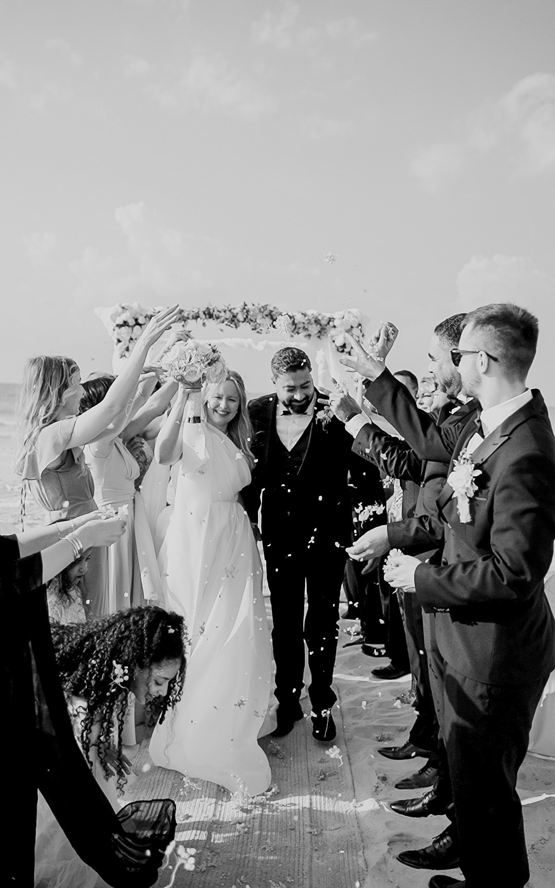 Пляжная свадьба цвета тиффани. Фотограф и видеограф в Москве и Абу Даби Мария Кулагина