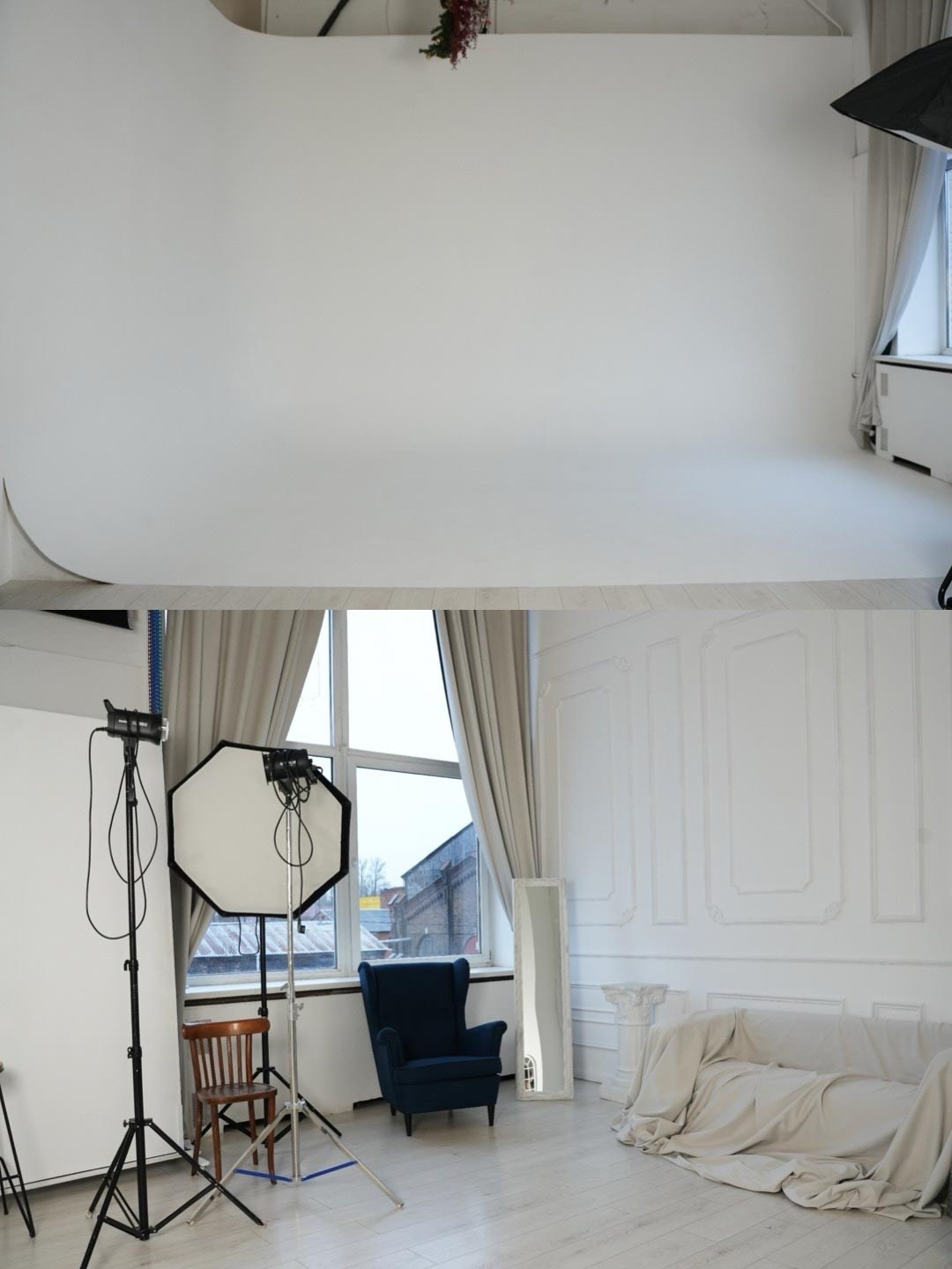 Зал White в фотостудии Точка. Профессиональная фотостудия в Санкт-Петербурге «Точка»