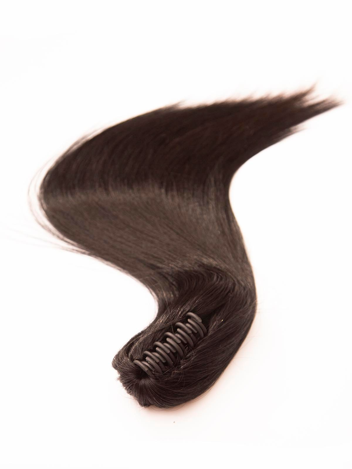 Предметная съёмка — пряди волос на крабе, тёмно-каштановые.